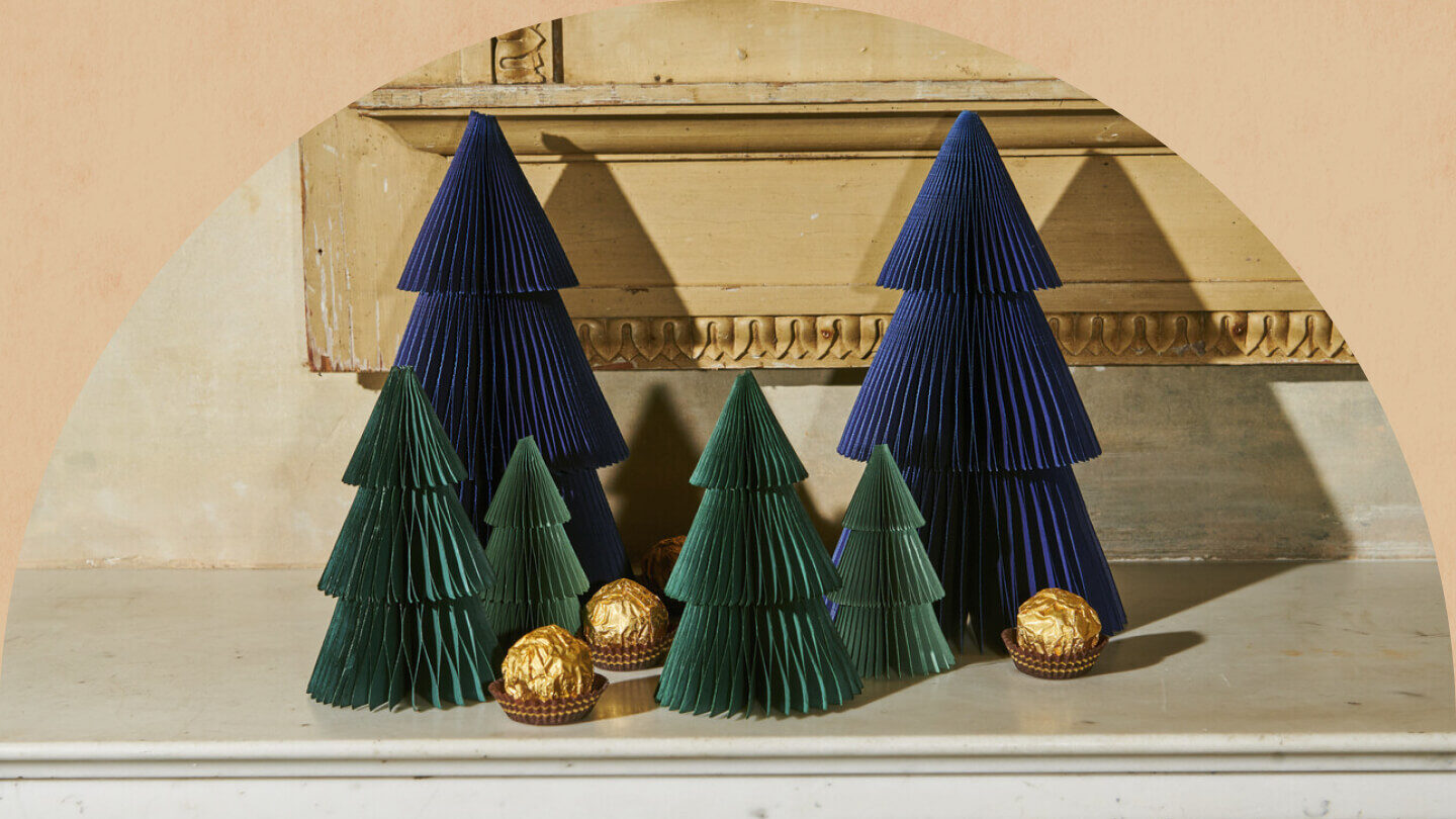 Festive illustration of Christmas decorations