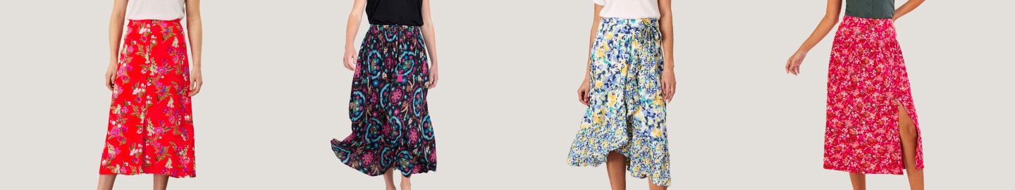 What to wear with a floral skirt  